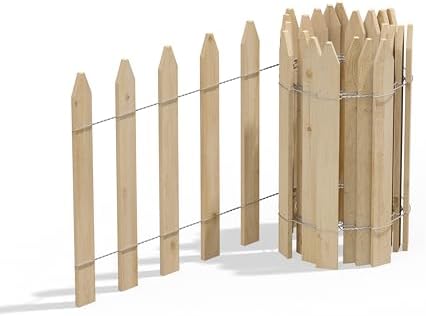Greenes Fence Cedar Wood Garden Picket Fence 16" H x 8' L (6-Pack, 48' Total) - Image 2