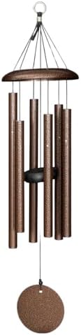 27 Inch Copper Vein Wind Chime for Patio, Backyard, Garden, and Outdoor Decor, Aluminum, Made in India by Unknown