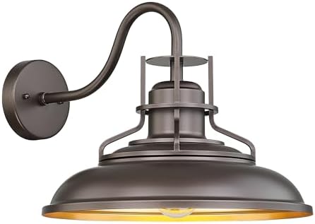 FEMILA 18" ORB Barn Light - Outdoor/Indoor Waterproof Wall Sconce for Garden, Courtyard & Entryway, Farmhouse Industrial Style, 4FY15-1WL ORB by FEMILA