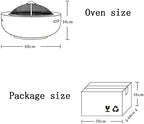 Outdoor Fire Pits Table Top Fire Pit Outdoor Outdoor Heaters Backyard Patio Garden Fireplace BBQ Grill Fire Pit Bowl for Logs Concrete Style for Heating BBQ, Black - Image 7
