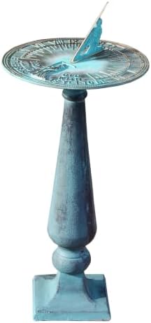 BestNest Rome Father Time Sundial and Baluster Pedestal by BestNest