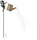 Solar Garden Lights, Fairy Watering Can String Lights Outdoor Waterproof, Decorative Solar Path Lights for Patio, Yard, Lawn, Garden Decor by Unknown