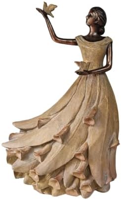 DiliComing Fairy Statue Outdoor Garden - 16 Inch Calla Lily Figurine by DiliComing
