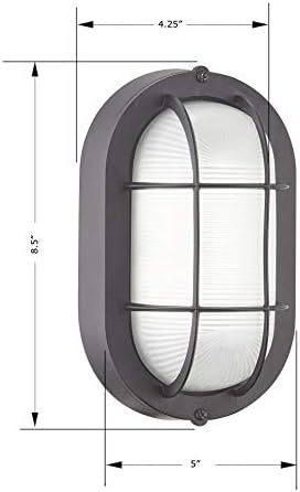 WISBEAM 2 Pack LED Bulkhead Light, Outdoor Bulkhead LED Wall Light, Dimmable, 6W Replace 60W, 450 Lumen 3000K Daylight White 80CRI, Water-Proof, ETL Rated - Image 6