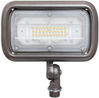 GKOLED 30W LED Floodlight, Outdoor Security Fixture, Waterproof, 100W PSMH Replace, 3000 Lumens, 5000K Daylight White, 70CRI, 1/2" Adjustable Knuckle Mount, UL-Listed by GKOLED