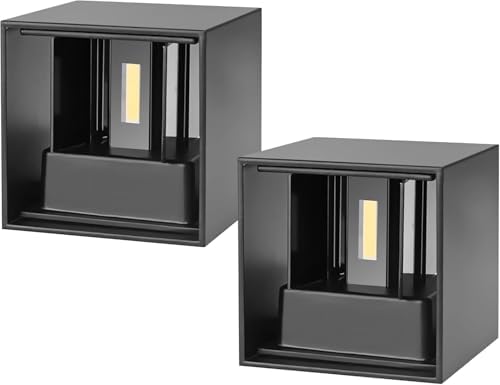 ledmo 20W LED Wall Light Up and Down Modern Porch Lights 2 Pack by LEDMO