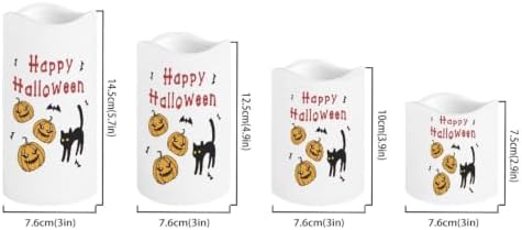 Pumpkin Color Changing Flameless LED Candles Set of 4 - Image 2