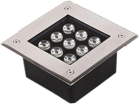 3-36W Landscape Lights - Outdoor Buried Light, 12/24V Square Recessed Spotlight, IP67 Waterproof Walk-in LED Lighting,Outdoor Landscape Garden Ground(Green,36W(12V)) - Image 2