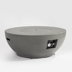 37'' Round Propane Fire Pit Table Set with Hidden Tank Cover - 2-Piece Outdoor Patio Heater, ETL Certified Steel Firepit for Backyard, Deck, Garden (Gas Tank Not Included). - Image 2