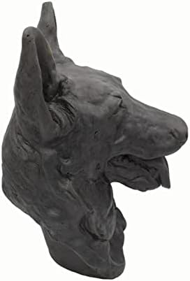 Solid Rock Stoneworks German Shepherd Bust- Graphite- 14" Tall x 8"W x 10"D - Image 3