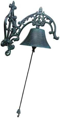 Farmhouse Dinner Iron Door Bell Hanging Decorative Bell Metal Suitable for House Yard by Unknown