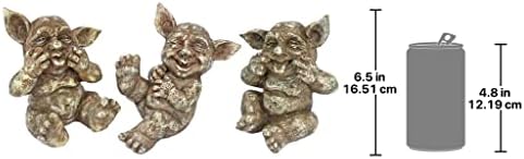 Design Toscano AL50212 Holy Terrors Gremlin Gargoyle Statues,Gothic Stone - Image 3