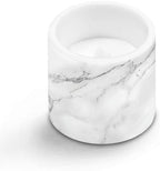 4Pcs Flameless Candles with Remote Battery Operated Candles with Timer Pillar Tea Lights Bulk for Indoor Outdoor Porch Banquet Gathering Home Decorations, White Marble - Image 2