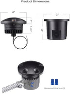 CLOUDY BAY [6 Pack] 6W LED Landscape Well Lights, 12-24V Low Voltage In-Ground Uplights IP65 Waterproof Aluminum Turret Top Anti-Glare,5CCT Selectable 2700K/3000K/3500K/4000K/5000K,Black - Image 3