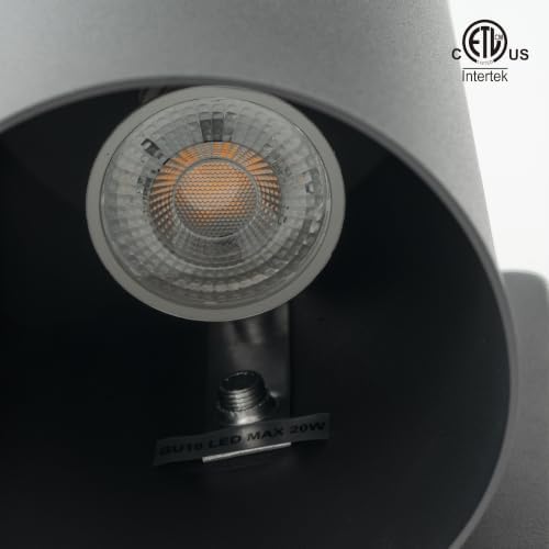 mirrea 7" Modern Outdoor Porch Wall Light, Matte Gray, Pack of 2 - Image 3