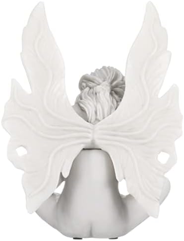 Design Toscano Gazing Secret Garden Fairy Woman Statue Figurine, 7 inches wide, 10 inches tall, Cast Stone Resin, Antique Stone Finish - Image 6