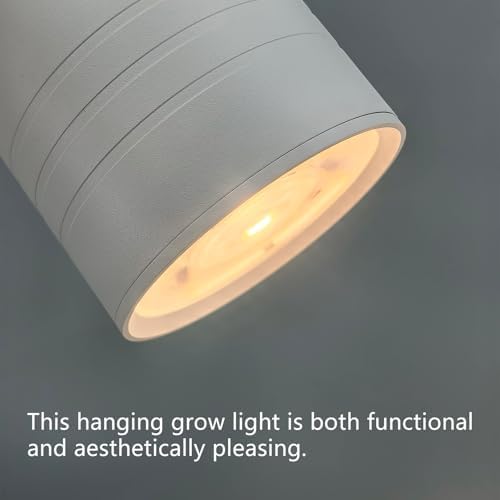 Hanging Plant Grow Light Full Spectrum Warm White Color with Timer Ceiling Decorative Grow Lamp for Indoor Plants - Image 5