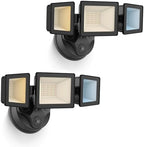 ALUSSO Outdoor Lighting, 120V 40W 4000LM Dusk Till Dawn Outdoor Light, 3000K/4000K/6000K 3CCT IP65 3 Heads Security Lights Dusk to Dawn for House Garage Yard Walkway Deep Black by ALUSSO