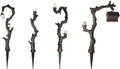 Lulu Decor, 100% Cast Iron Fairy Lamps Garden Decor Fairy Garden Accessories (Set of 4) by LuluDecor