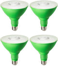 EDISHINE Halloween Outdoor PAR38 Green Flood LED Light Bulbs Dimmable 4Pack by EDISHINE