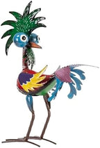 Alpine Corporation - 19" Tall Wild Tropical Metal Rooster Yard Statue – Colorful Indoor/Outdoor Garden Décor, Rustic & Fun Farm Animal for Garden, Patio, Lawn, or Porch by Unknown