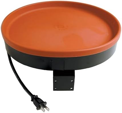 Farm Innovators BD-75 All-Season 3-in-1 Outdoor 14-Inch Heated Birdbath with 3 Mounting Options, 75 Watts, Terracotta (4 Pack) - Image 7