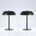2 Pack Cordless Mushroom Table Lamp, Rechargeable, Dimmable 3 Color, Black by JHWDHDTableLamp
