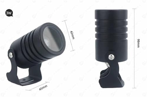 LED Beam Spotlight - Floor Light Spotlight, IP67 Narrow Beam Spot Lamp, LED Beam Spotlight, Outdoor Building Exterior Wall Projector Lights, Outdoor Building Remote Illumination Spotlight(Red,3W(AC85- - Image 2