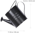 Xmas Solar Watering Can Lamp for Lawn Patio Black Iron Decorative Lighting - Image 2