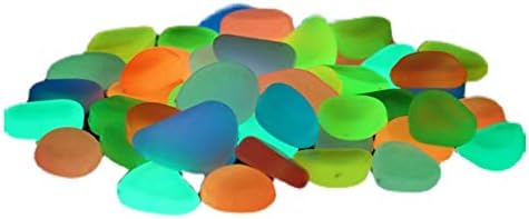 Glowing Stone Colored Luminous, Pebbles Sent in The Dark, Solar Stones Used for Indoor and Outdoor Decoration of Garden Aquarium Fish Tank Sidewalks (Size : 500PCS) by Unknown