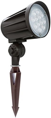 Westgate Lighting LED 12 Volt Outdoor Landscape Garden Bullet Flood Lights - Path Walkway Lawn Spotlights - Wire/Spike Accessories Included - IP67 Waterproof - High Lumen (6W, 5000K Cool White) by Westgate