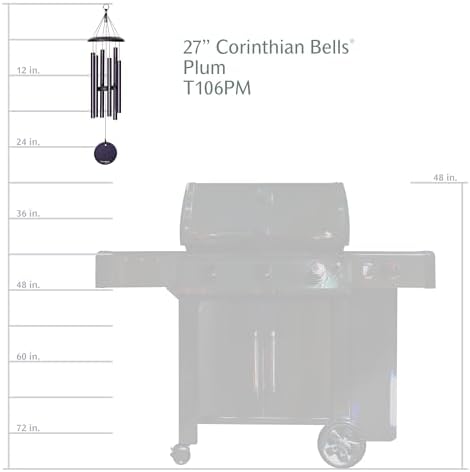 Corinthian Bells by Wind River - 27 inch Plum Wind Chime for Patio, Backyard, Garden, and Outdoor Decor (Aluminum Chime) Made in the USA - Image 3