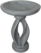 SKYFIRE 21.8" Tall Outdoor Bird Bath for Garden -Concrete Modern Freestanding Patio Birdbath, Decoration Yard Statue for Garden, Patio, Lawn -16”Dia X 21.8”H Contemporary Birdbaths with Pedestal - Image 6