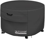 ULTCOVER Waterproof Round Patio Fire Pit Table Cover 40 inch, Black by ULTCOVER