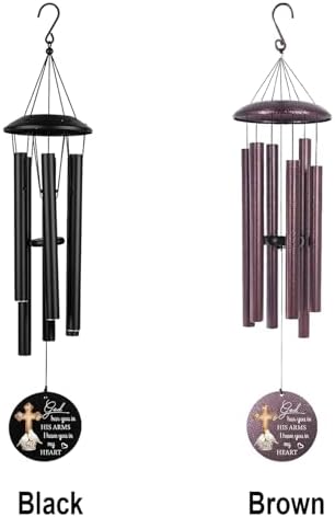 Custom Sympathy 32" Wind Chimes for Loss of Mom Dad with Pigeon - Image 4