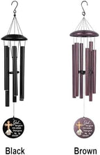 Custom Sympathy 32" Wind Chimes for Loss of Mom Dad with Pigeon - Image 4