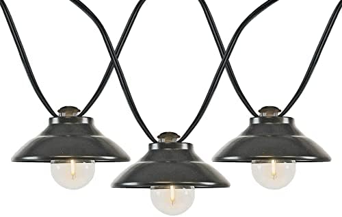 Novelty Lights 11 Feet 10 LED G40 Outdoor Bistro Lampshade String Lights by NoveltyLights-LightExperts