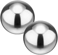 M METERXITY 2-Pack Garden Gazing Globes Ball 4.7 Inch 201 Stainless Steel Hollow Mirror Reflective Floating Ball for Garden/Pond/Home/Yard Outdoor Decoration [Silver] by MMETERXITY