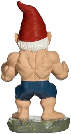 Bodybuilder Garden Gnome - Muscle Gnomes Statue, Funny Outdoor Decor for Home, Patio & Gym, Weatherproof Lawn Decoration, Unique Gifts for Men/Women & Fitness Enthusiasts - Image 6