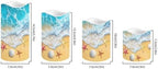 Beach Shell Starfish Flameless Candles with Remote Timer Flickering LED Pillar Candles Color Changing Set of 4 Home Table Beach Wedding Decoration - Image 2
