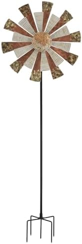 Regal Art & Gift Wind Spinner, Outdoor Metal Kinetic Yard Art with Stake - Image 2