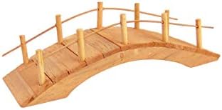 Treasure Gurus Miniature Wooden Arch Bridge Fairy Garden Ornament Outdoor Dollhouse Decor Supply by Unknown