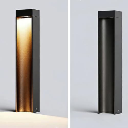 Pathway Lights For Outdoor Pedestal Bollard Lighting Fixtures Aluminum LED Waterproof Exterior Landscape Path Lights Hardwired 3000K Post Lanterns For Garden Lawn Patio Courtyard Driveway Lighting - Image 6