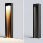 Pathway Lights For Outdoor Pedestal Bollard Lighting Fixtures Aluminum LED Waterproof Exterior Landscape Path Lights Hardwired 3000K Post Lanterns For Garden Lawn Patio Courtyard Driveway Lighting - Image 6