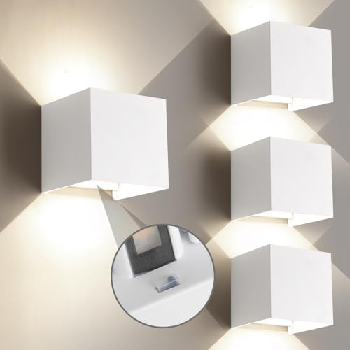 Outdoor Wall Lights 3CCT Adjustable, Up and Down Wall Sconce 4 Pack by Unknown