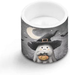 Halloween Flameless Candles with Remote Battery Operated Candles with Timer Flickering LED Battery Operated Elictric Pillar Tealights for Home Decorations, Moon Ghost Spider Web - Image 2
