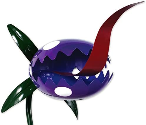 Sunset Vista Designs Yard Art Monster Gardens Venus Flytrap Decorative Garden Stake, 40-Inch, Purple - Image 2