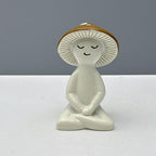 Fairys Garden Miniatures Meditations Mushroom Figurine Garden Statue Decors Fairys Gardens Accessory Table Centrepieces Table Centrepieces - Image 5