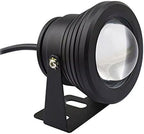 10W Underwater Spotlight - 12-24V Rotation Spotlight, IP68 Waterproof Surface Mounted Pool Lights, Submersible LED Lamps, Outdoor LED Ground Spotlight, For Fish Ponds, Aquariums(White light,B-12V) by Unknown