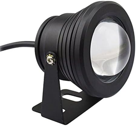 10W Underwater Spotlight - 12-24V Rotation Spotlight, IP68 Waterproof Surface Mounted Pool Lights, Submersible LED Lamps, Outdoor LED Ground Spotlight, For Fish Ponds, Aquariums(Warm white light,B-24V by Unknown